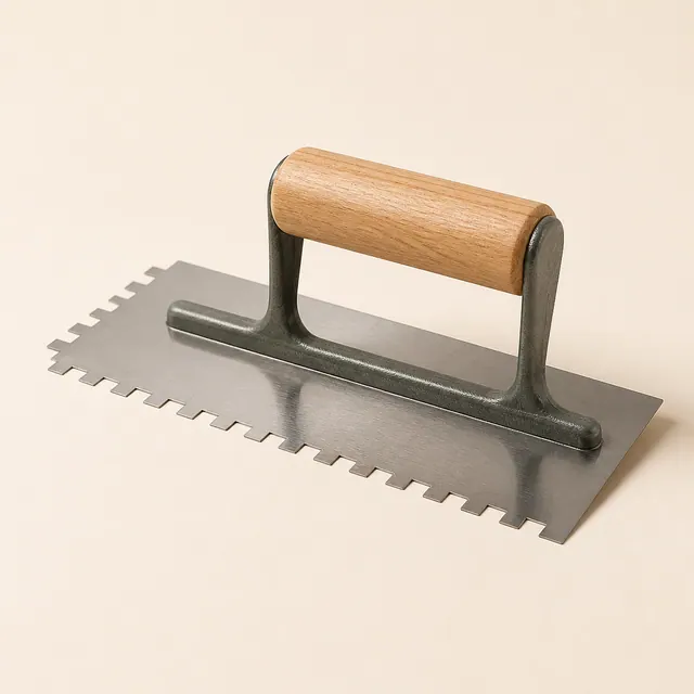 Notched trowel